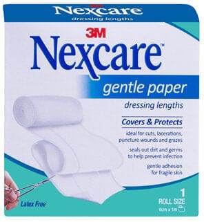 Nexcare Gentle Paper Dressing 6Cmx1M - Life Pharmacy Orewa