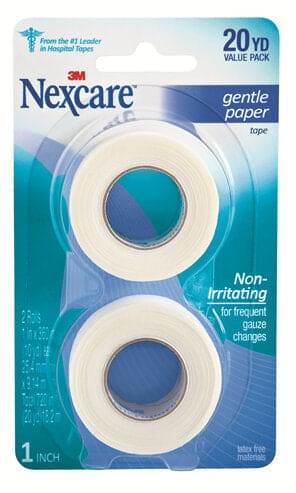 Nexcare Gentle P/Tape 2/Pk 25Mm X 9.1M - Life Pharmacy Orewa