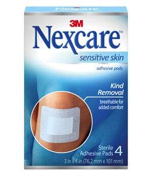 Nexcare Sensitive Skin Adhesive Pads 4 - Life Pharmacy Orewa