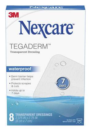 Nexcare Tegaderm W/Proof Trans Dress 8/Box - Life Pharmacy Orewa