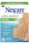 Nexcare Ultra Stretch Flexible 30 Asstd