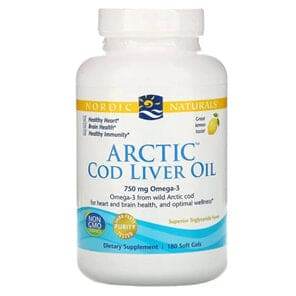 Nordic Naturals Cod Liver Oil Lemon 180 Softgels - Life Pharmacy Orewa
