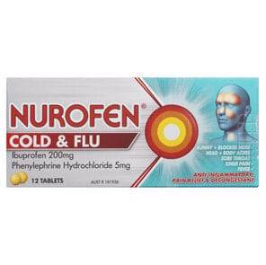 Nurofen Cold & Flu 12 Tablets - Life Pharmacy Orewa