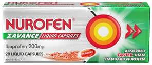 Nurofen Zavance Fast Pain Relief Liquid Capsules 200Mg Ibuprofen 20 Pack - Life Pharmacy Orewa