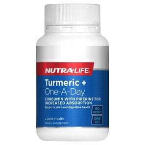 Nutralife Turmeric Oneaday 60 Capsules - Life Pharmacy Orewa
