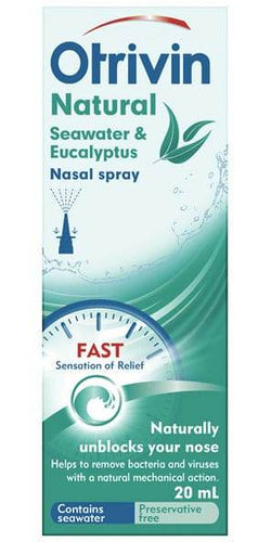 Otrivin Seawater &Eucalypt Sphotoready 20Ml - Life Pharmacy Orewa