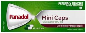 Panadol Mini Caps For Pain Relief, Paracetamol 500 Mg, 48 - Life Pharmacy Orewa