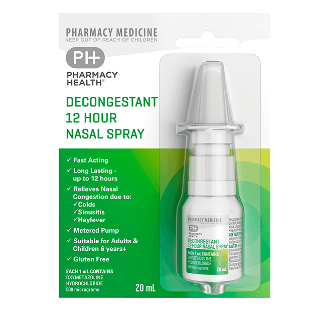Ph Decongestant 12Hr Nasal Spray 20Ml - Life Pharmacy Orewa