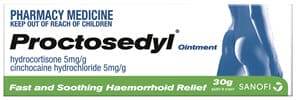 Proctosedyl Ointmet 30G - Life Pharmacy Orewa