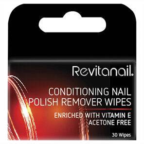 Revitanail Conditioning Nail Polish Remover Wipes 30Pk - Life Pharmacy Orewa