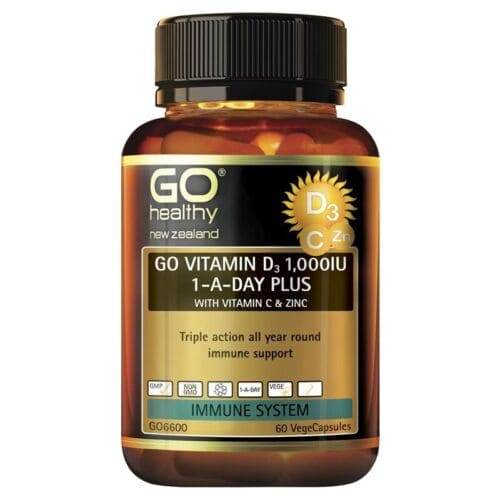 Go Healthy Vit D3 1000Iu+ Vit C & Zinc Vcap - Life Pharmacy Orewa