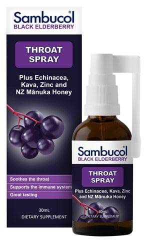 Sambucol Soothing Throat Spray 30Ml - Life Pharmacy Orewa