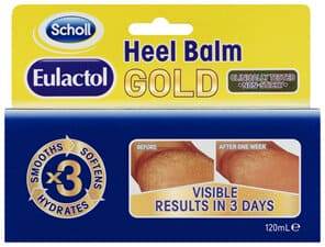 Scholl Eulactol Cracked Heel Balm Gold 120Ml - Life Pharmacy Orewa