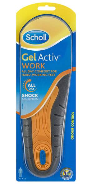 Scholl Gel Activ Work Insoles Men - Life Pharmacy Orewa