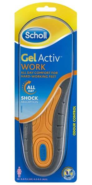 Scholl Gel Activ Insoles For Work Women Shoe Cushioning & Comfort - Life Pharmacy Orewa