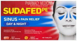 Sudafed Pe Day & Night Relief 48 Tabs - Life Pharmacy Orewa