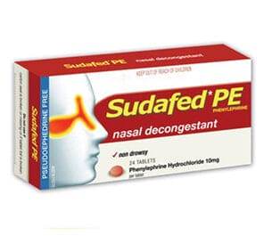Sudafed Sudafed Pe Nasal Decongestant - Life Pharmacy Orewa