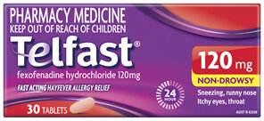 Telfast 120Mg 30 Tablets - Life Pharmacy Orewa