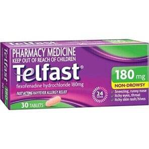 Telfast 180Mg 30 Tablets - Life Pharmacy Orewa