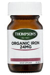 Thompson's Organic Iron 24mg 30 Tablets