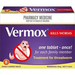 Vermox 100Mg Tablets 6S - Life Pharmacy Orewa