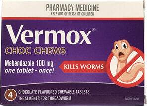 Vermox Chocolate Chews 4 - Life Pharmacy Orewa