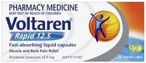 Voltaren Rapid 12.5mg Liquid Capsule 20 Pack - Life Pharmacy Orewa