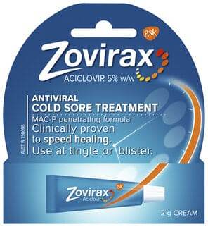 Zovirax Cold Sore Cream Tube 2 G - Life Pharmacy Orewa